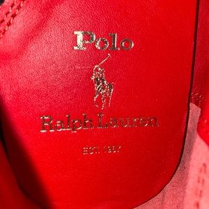 Ralph lauren red bottom drivers
